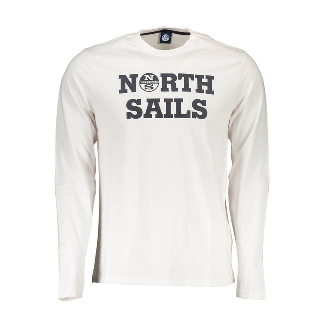North Sails White Cotton Men T-Shirt North Sails