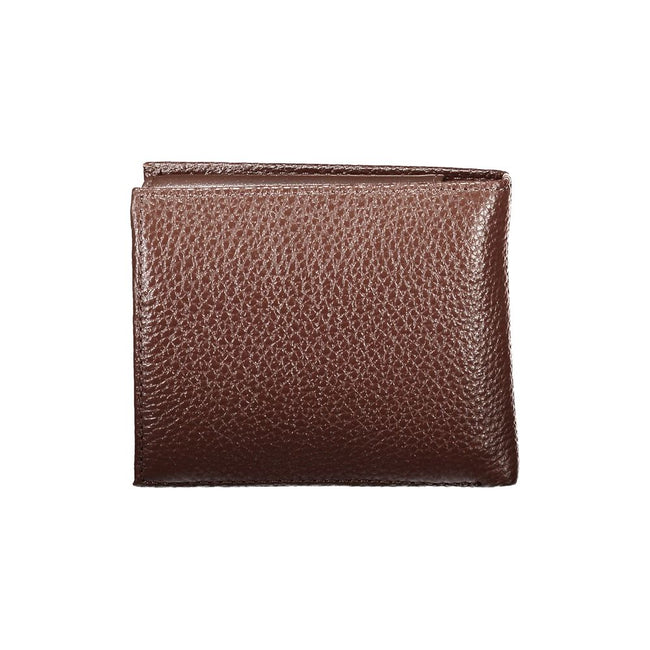 Tommy Hilfiger Elegant Brown Leather Bifold Wallet Tommy Hilfiger