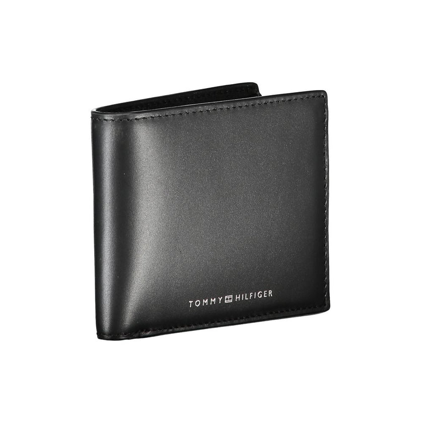 Tommy Hilfiger Sleek Black Leather Wallet for the Modern Man Tommy Hilfiger