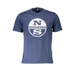North Sails Blue Cotton Men T-Shirt North Sails