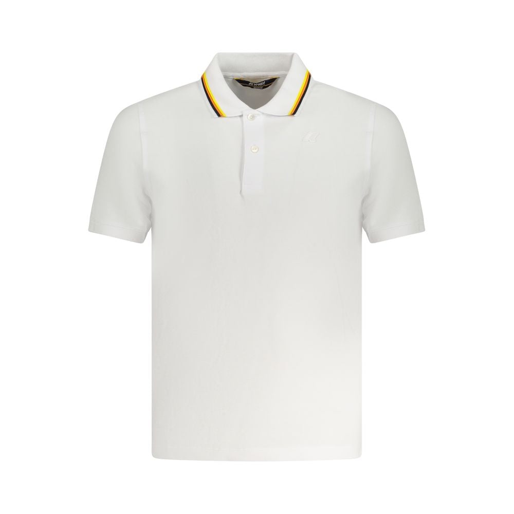 K-WAY White Cotton Polo Shirt K-WAY