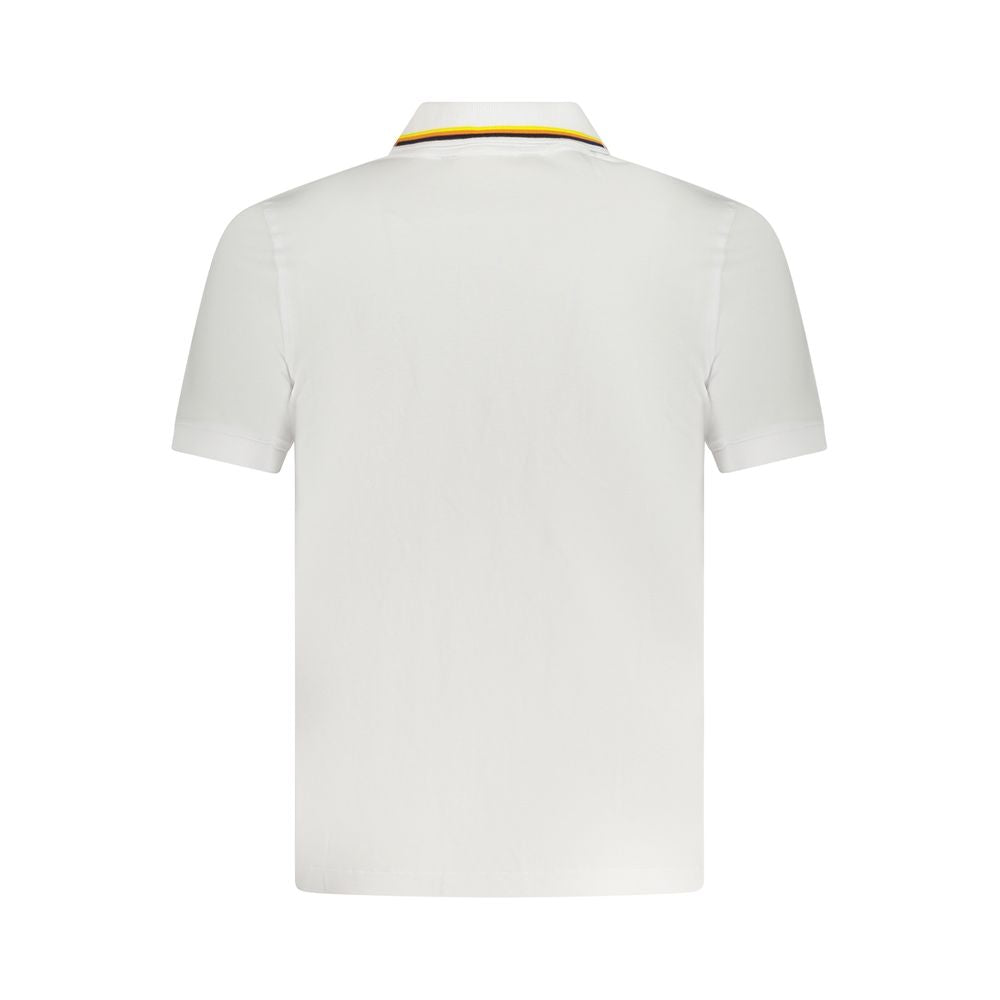 K-WAY White Cotton Polo Shirt K-WAY