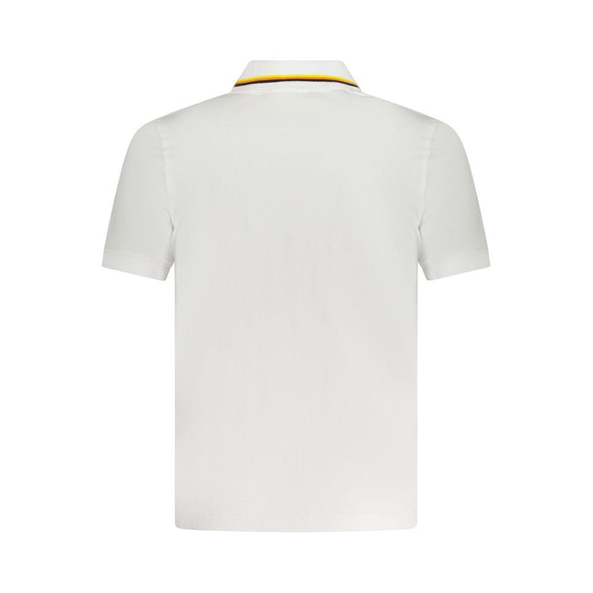 K-WAY White Cotton Polo Shirt K-WAY