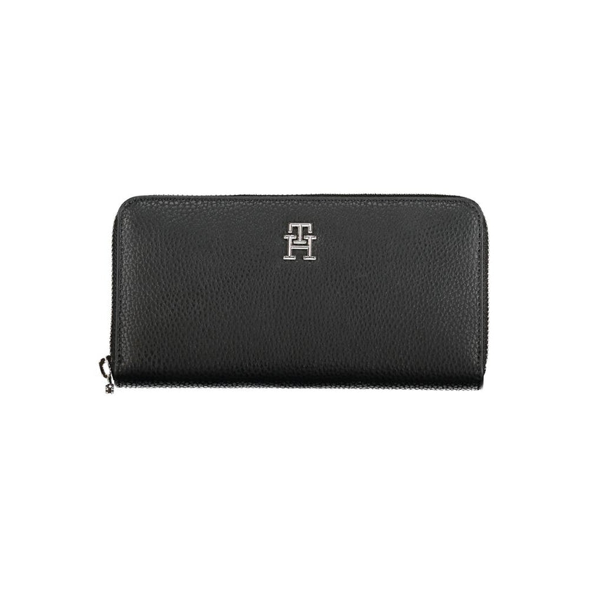 Tommy Hilfiger Sleek Black Multipurpose Wallet Tommy Hilfiger