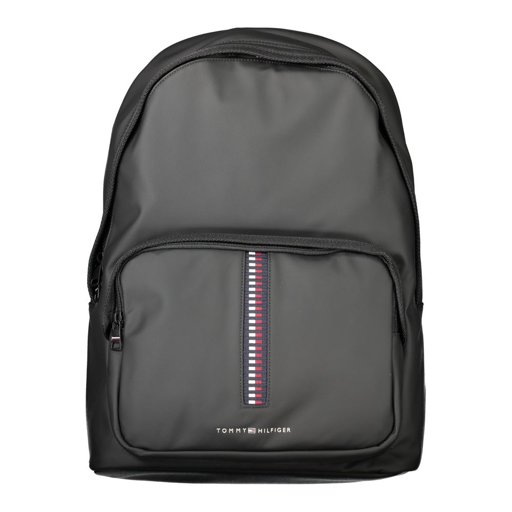 Tommy Hilfiger Black Polyethylene Men Backpack Tommy Hilfiger