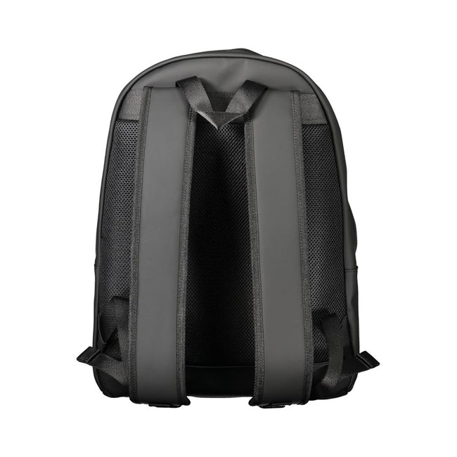 Tommy Hilfiger Black Polyethylene Men Backpack Tommy Hilfiger
