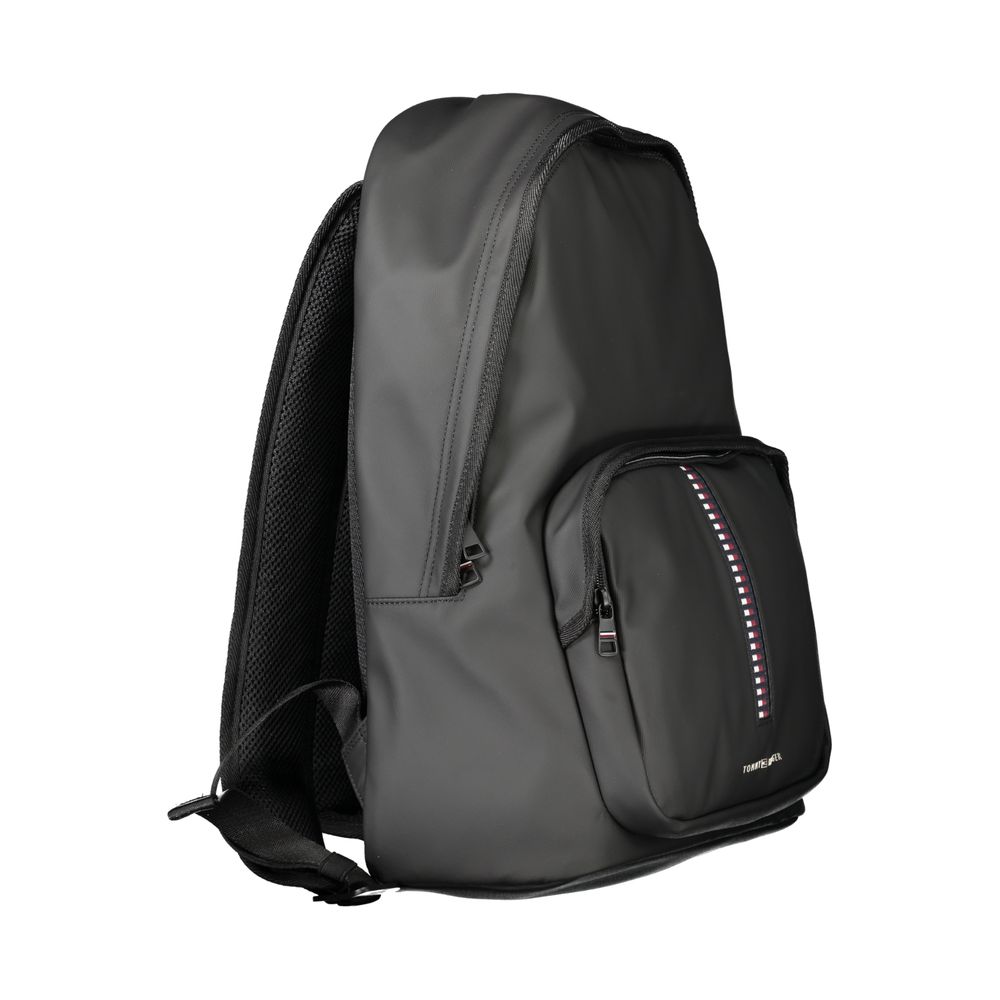 Tommy Hilfiger Black Polyethylene Men Backpack Tommy Hilfiger