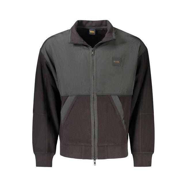 Hugo Boss Black Cotton Men's Jacket Hugo Boss