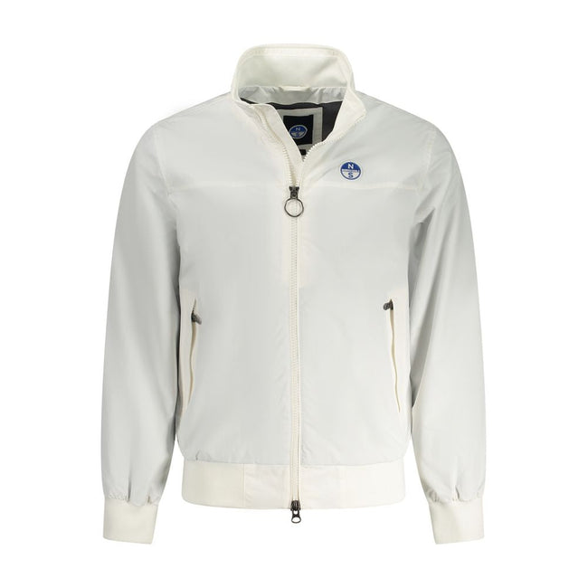 North Sails White Polyamide Men Jacket North Sails
