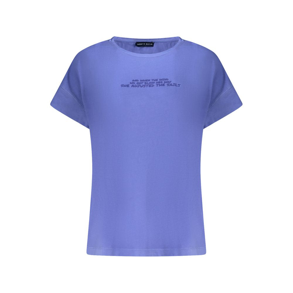 North Sails Blue Cotton Women T-Shirt North Sails