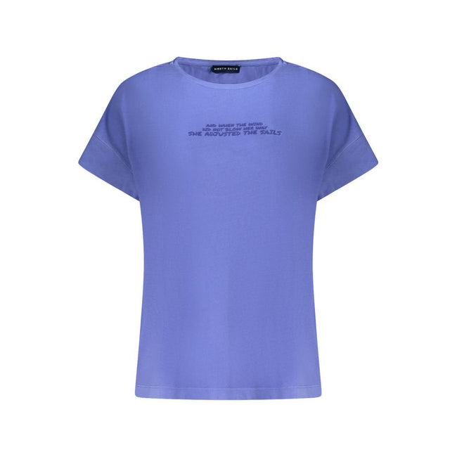 North Sails Blue Cotton Women T-Shirt North Sails
