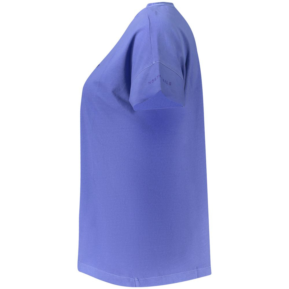 North Sails Blue Cotton Women T-Shirt North Sails