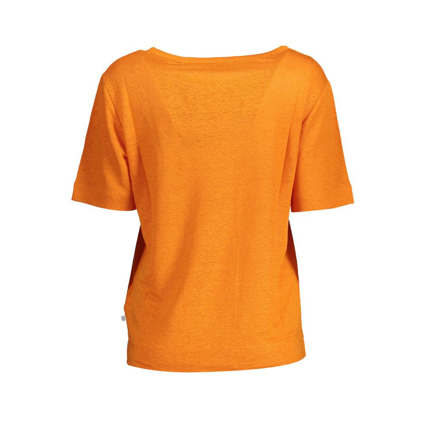 Gant Orange Linen Women T-Shirt Gant