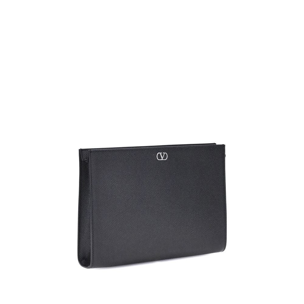Valentino Garavani Grained leather Pouch Valentino Garavani