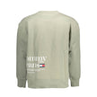 Tommy Hilfiger Green Cotton Men Sweater Tommy Hilfiger