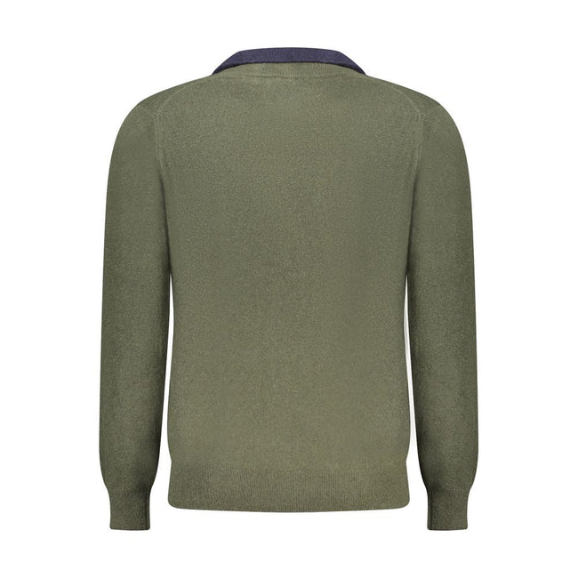 North Sails Green Wool Men Sweater North Sails