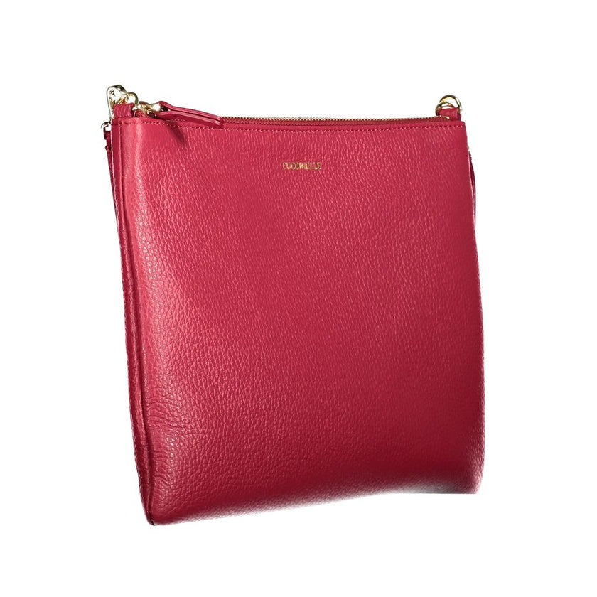 Coccinelle Red Leather Women Crossbody Coccinelle