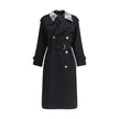 Burberry Castleford long Trench Coat with Check collar Burberry
