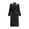 Burberry Castleford long Trench Coat with Check collar Burberry