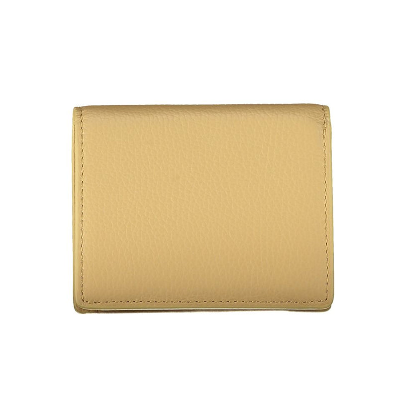 Coccinelle Beige Leather Women Wallet Coccinelle
