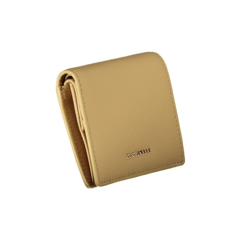 Coccinelle Beige Leather Women Wallet Coccinelle