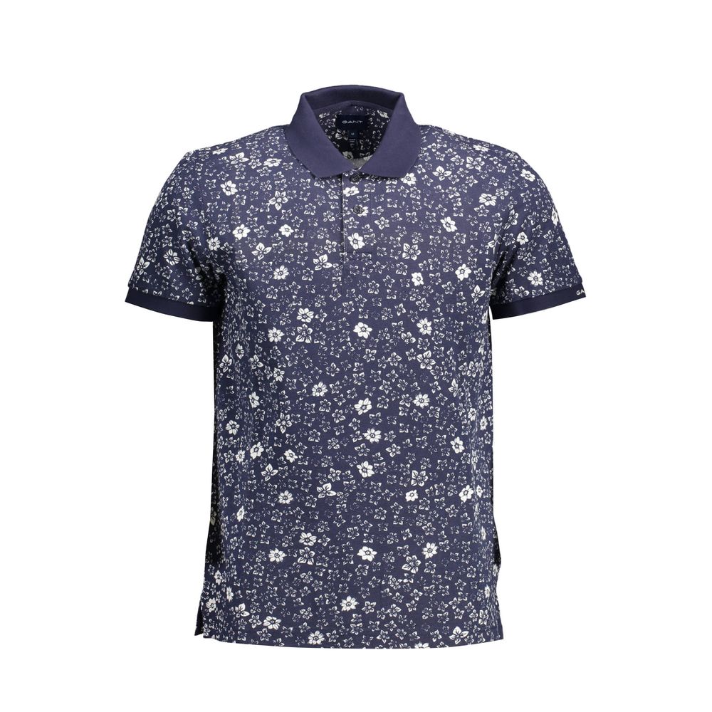 Gant Blue Cotton Men Polo Shirt Gant