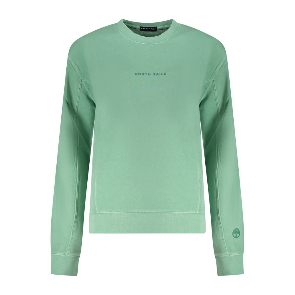 North Sails Green Cotton Women Sweater North Sails