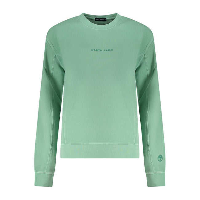 North Sails Green Cotton Women Sweater North Sails
