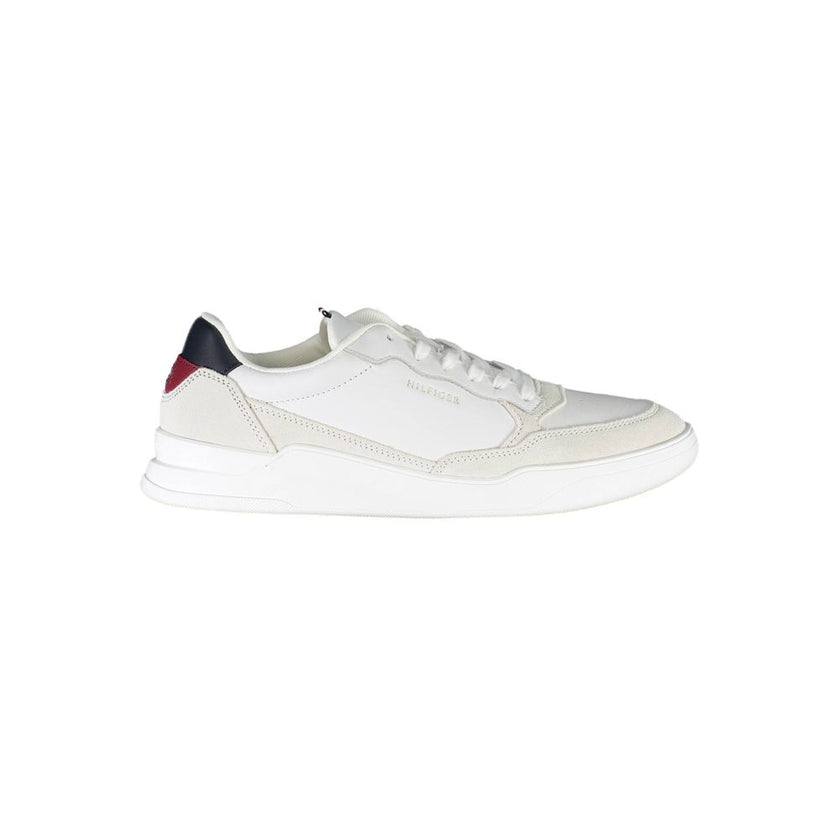 Tommy Hilfiger White Polyester Men Sneaker Tommy Hilfiger