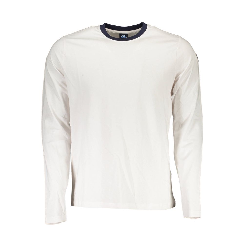 North Sails White Cotton Men T-Shirt North Sails