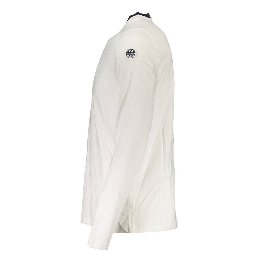 North Sails White Cotton Men T-Shirt North Sails