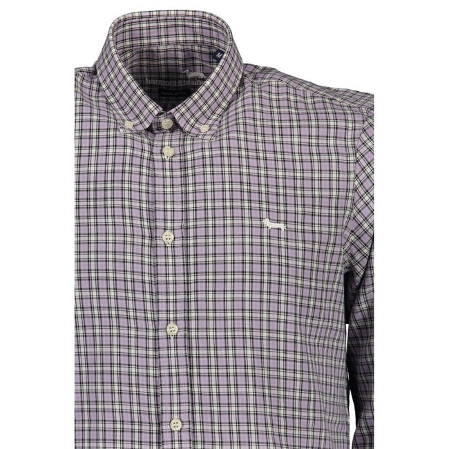 Harmont & Blaine Purple Cotton Men Shirt Harmont & Blaine