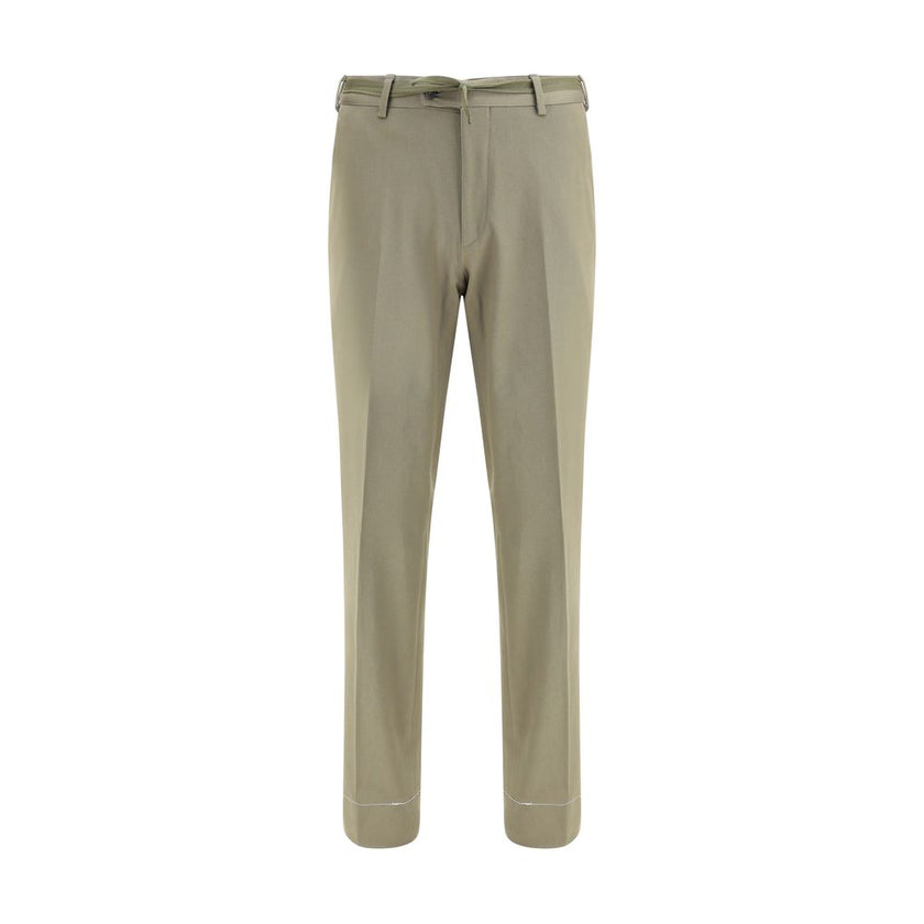 Brioni Green Cotton Chino Pants Brioni