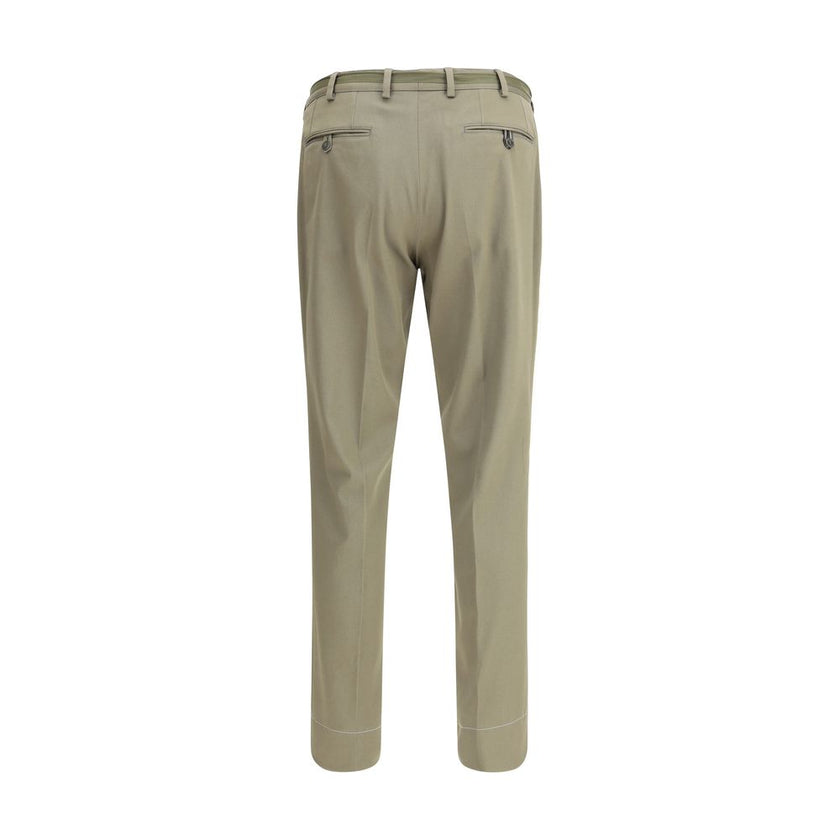 Brioni Green Cotton Chino Pants Brioni