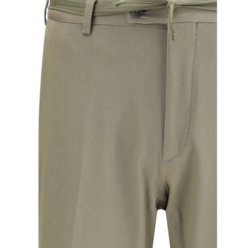 Brioni Green Cotton Chino Pants Brioni