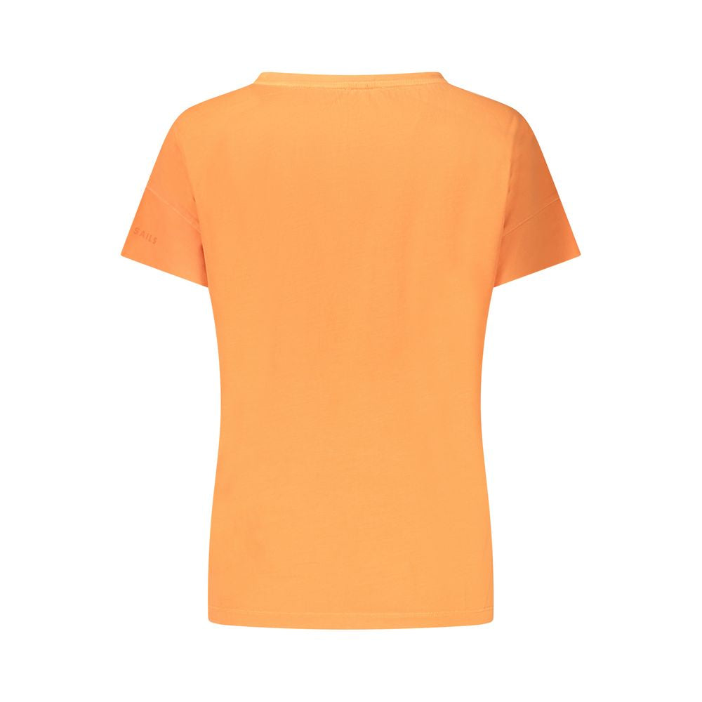 North Sails Orange Cotton Women T-Shirt North Sails