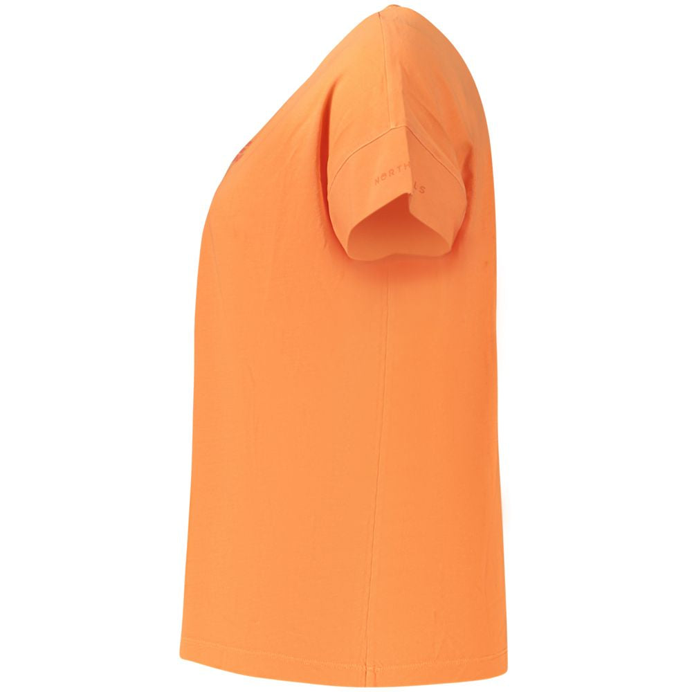 North Sails Orange Cotton Women T-Shirt North Sails