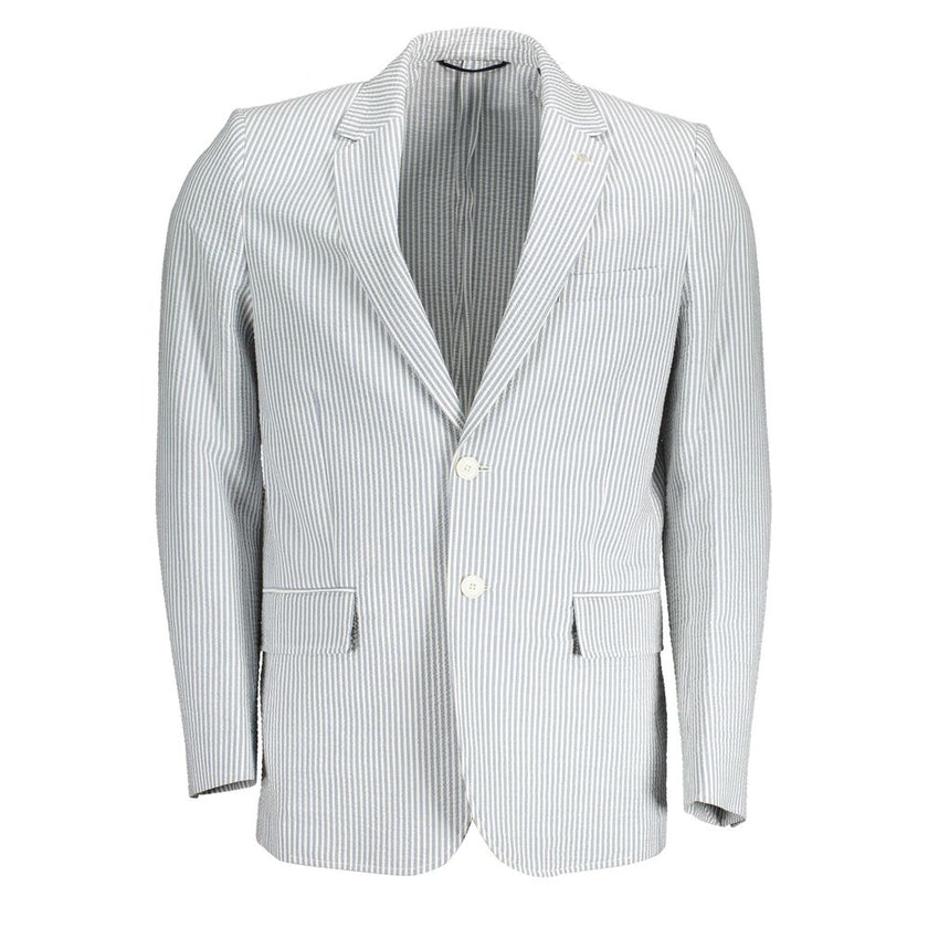 Gant White Cotton Men Jacket Gant