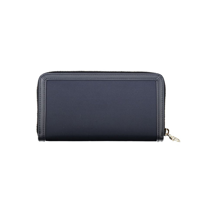 Tommy Hilfiger Chic Sustainable Blue Wallet with Secure Zip Tommy Hilfiger