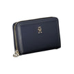 Tommy Hilfiger Chic Sustainable Blue Wallet with Secure Zip Tommy Hilfiger
