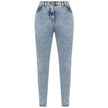 Balmain Blue Cotton Women's High-Waisted Jean Balmain