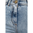 Balmain Blue Cotton Women's High-Waisted Jean Balmain