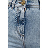 Balmain Blue Cotton Women's High-Waisted Jean Balmain