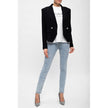 Balmain Blue Cotton Women's High-Waisted Jean Balmain