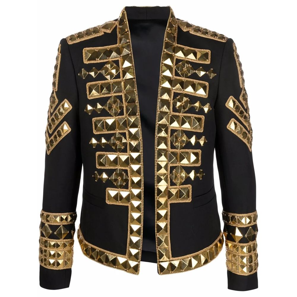 Balmain Black Acetate Men's Blazer Balmain
