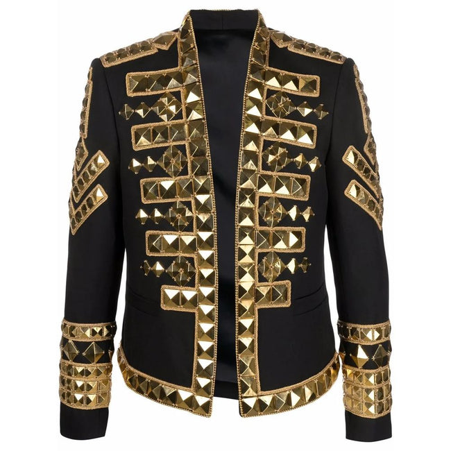 Balmain Black Acetate Men's Blazer Balmain