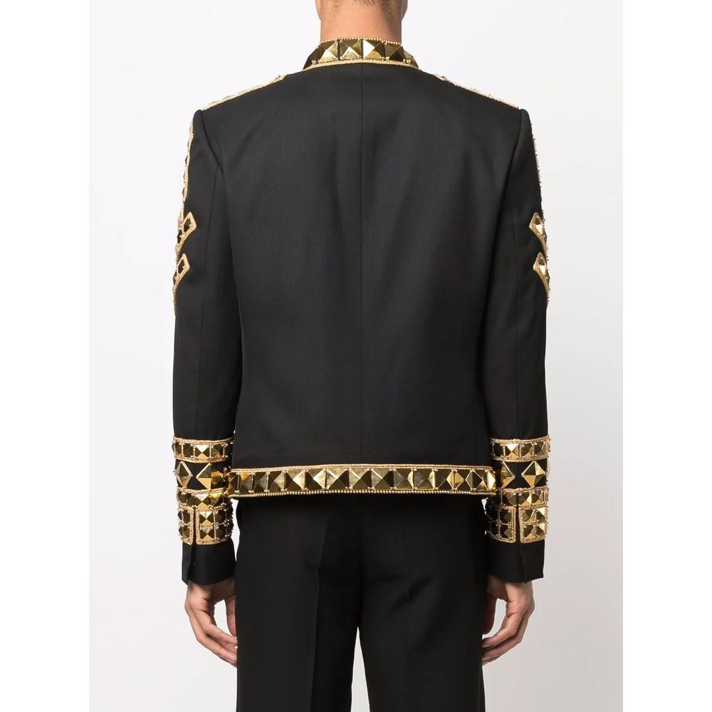 Balmain Black Acetate Men's Blazer Balmain