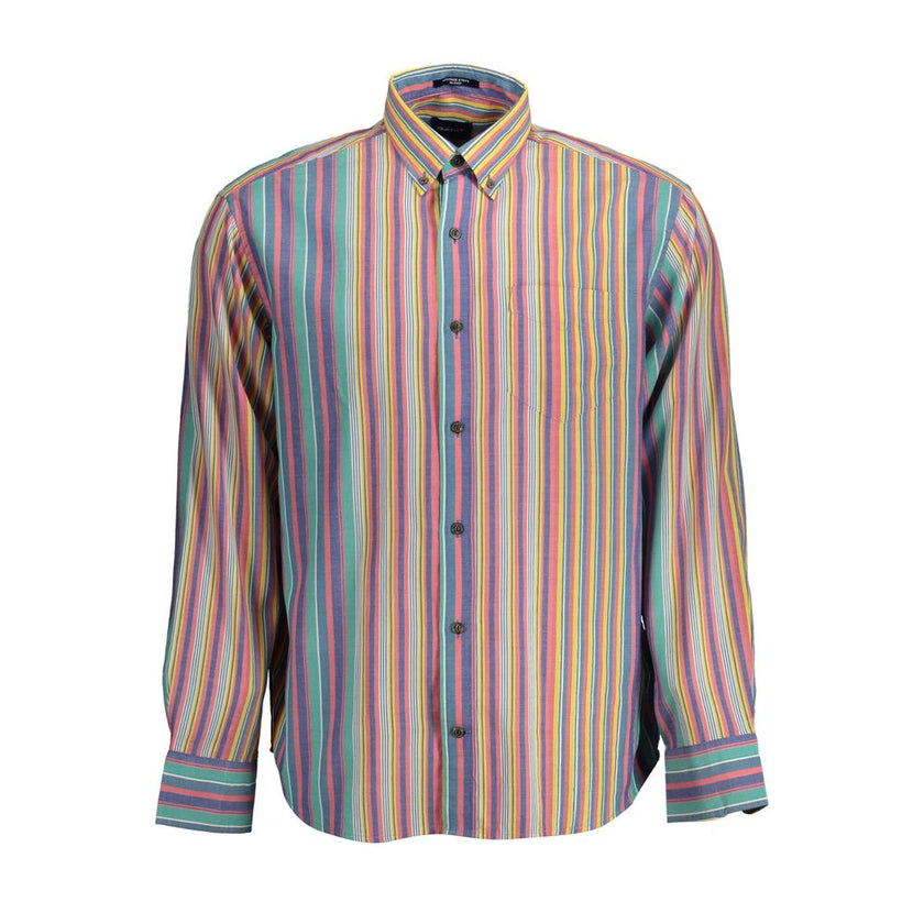 Gant Blue Cotton Men Shirt Gant