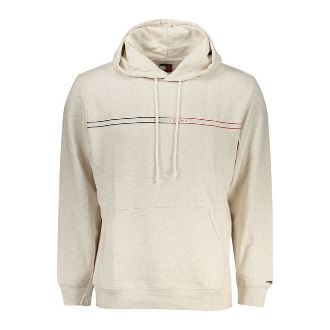 Tommy Hilfiger Beige Cotton Men Sweater Tommy Hilfiger