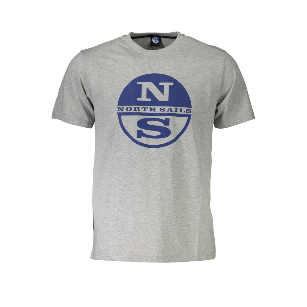 North Sails Brown Cotton Men T-Shirt North Sails